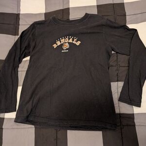 Reebok Black Bengals  Long Sleeve Tee